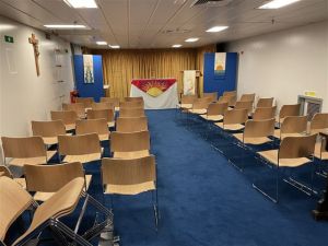 Congregation Seating on board the HMS Queen Elizabeth 